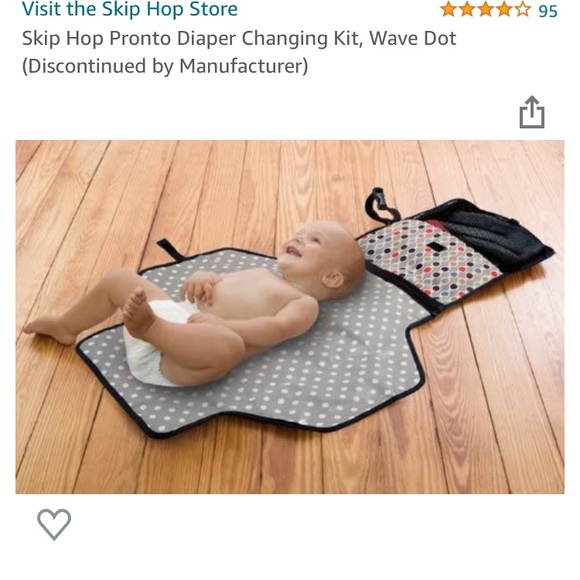 EUC Skip Hop “Pronto” changing station in multicolor Wave Dot pattern. - Picture 4 of 16